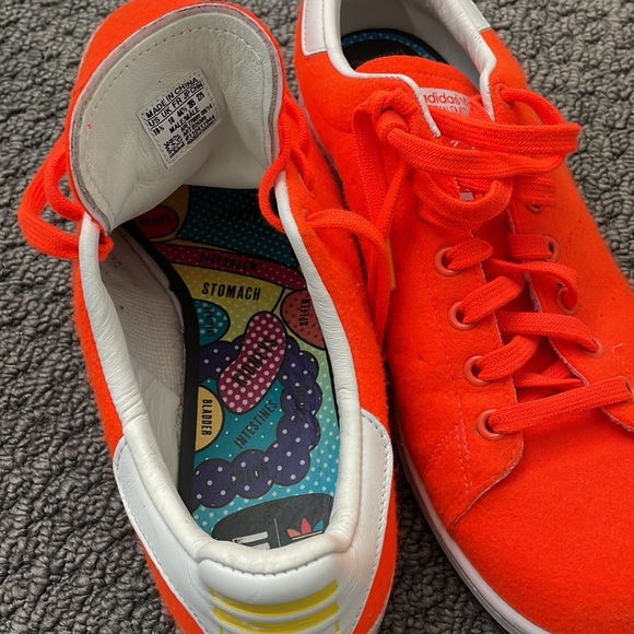 Pharell x Stan Smith Neon Orange Shoes. - Picture 4 of 4
